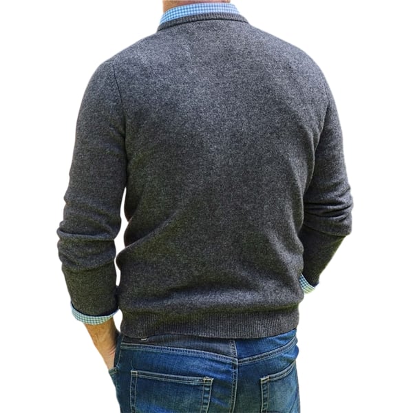 WoolOvers Mens Lambswool Crew Neck Jumper