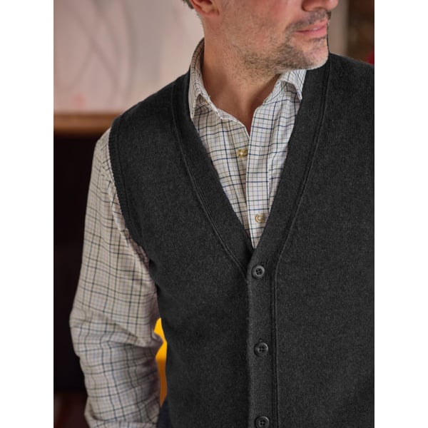 WoolOvers Mens Lambswool Waistcoat WoolOvers Mens Lambswool Waistcoat