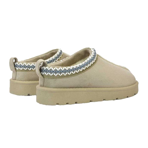XY London Womens/Ladies Zoe Aztec Faux Fur Lined Slippers