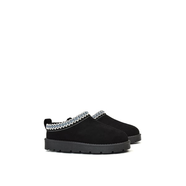 XY London Womens/Ladies Zoe Aztec Faux Fur Lined Slippers