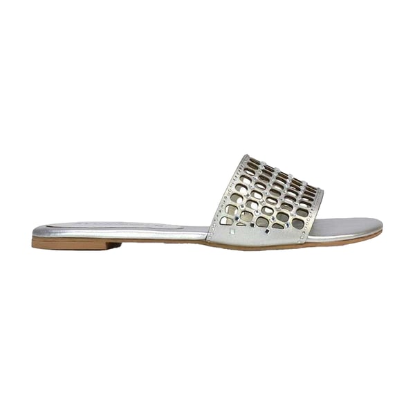 XY London Womens/Ladies Abbie Diamante Cut Out Flat Sliders