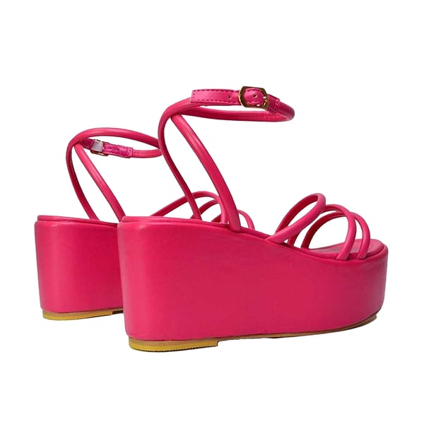 XY London Womens/Ladies Birdie Ankle Strap Wedge Flatforms