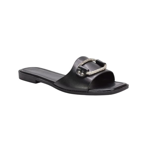 XY London Womens/Ladies Annie Sparkle Diamante Flat Sliders