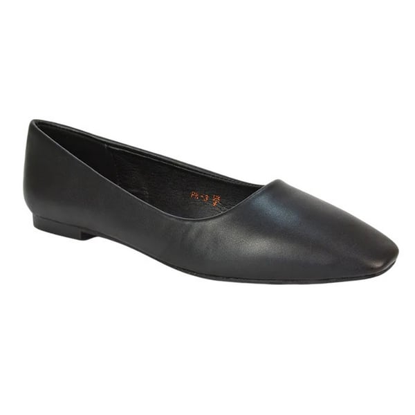 XY London Womens/Ladies Maci Square Toe Ballerina Flats XY London Womens/Ladies Maci Square Toe Ballerina Flats