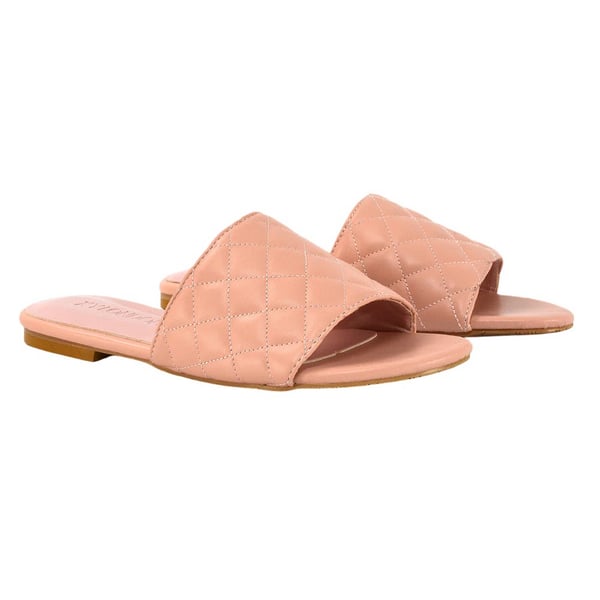 XY London Womens/Ladies Saylor Quilted Strappy Flat Sliders
