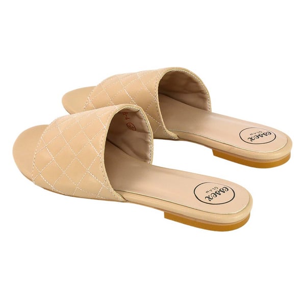 XY London Womens/Ladies Saylor Quilted Strappy Flat Sliders