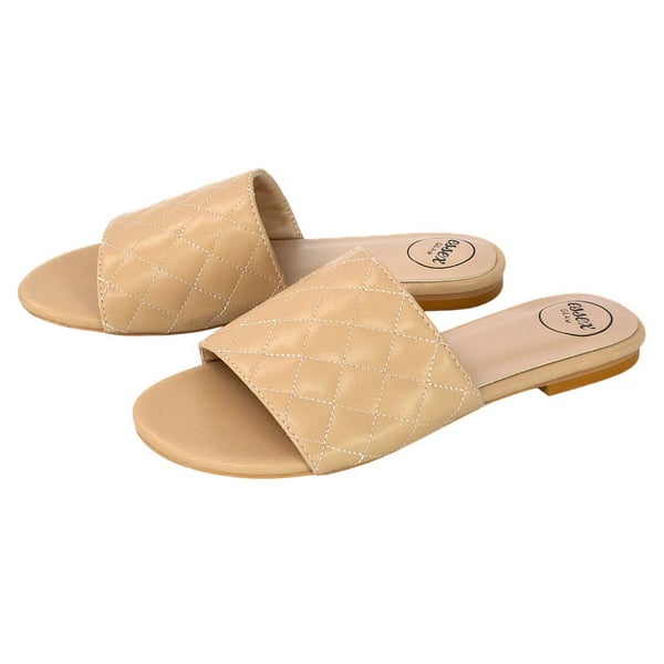 XY London Womens/Ladies Saylor Quilted Strappy Flat Sliders