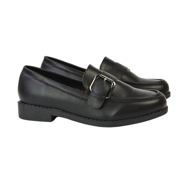 XY London Womens/Ladies Kali Chunky Buckle Detail Loafers