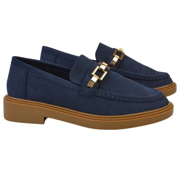 XY London Womens/Ladies Dakoa Chain Detail Loafers