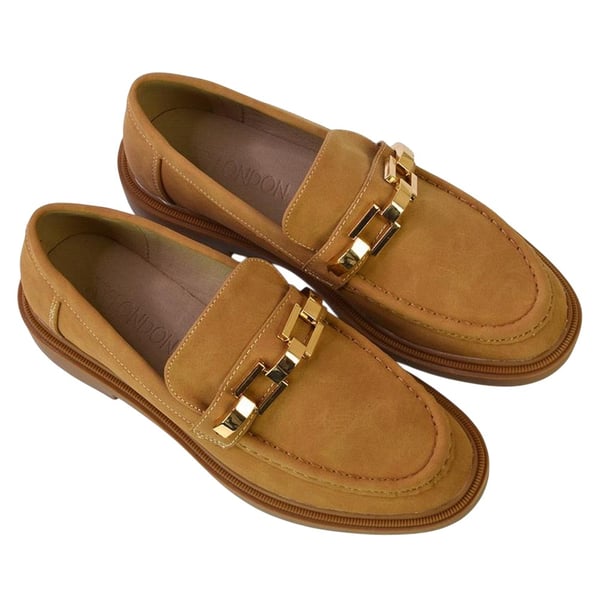 XY London Womens/Ladies Dakoa Chain Detail Loafers