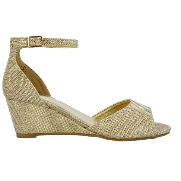 XY London Womens/Ladies Lottie Peep Toe Wedge Sandals