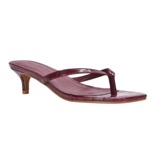 XY London Womens/Ladies Jane Toe Post Low Kitten Heel Mule Sandals