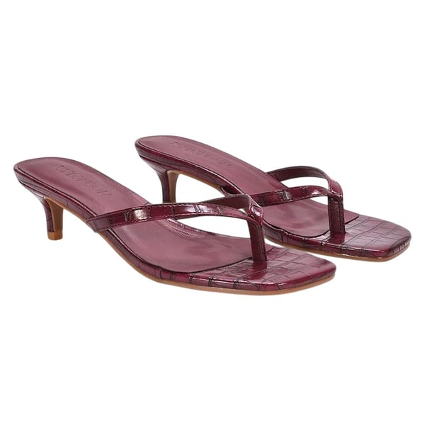 XY London Womens/Ladies Jane Toe Post Low Kitten Heel Mule Sandals
