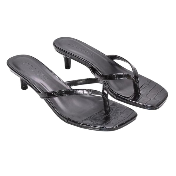 XY London Dam/Kvinnor Jane Tåstolpe Låg Kitten Heel Mule Sandaler