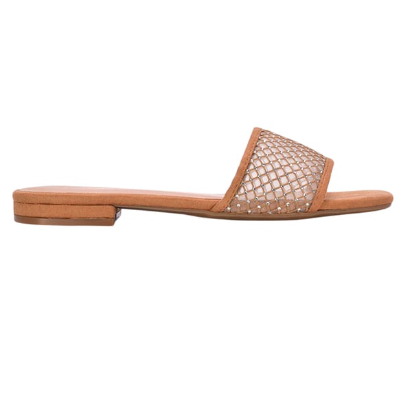 XY London Womens/Ladies Gabrielle Diamante Open Toe Flat Sliders