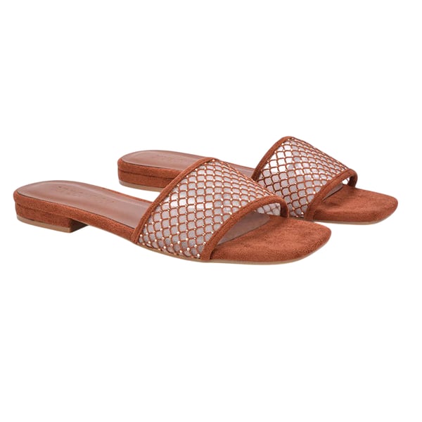 XY London Womens/Ladies Gabrielle Diamante Open Toe Flat Sliders