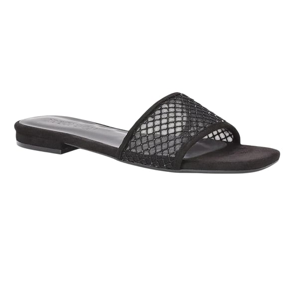 XY London Womens/Ladies Gabrielle Diamante Open Toe Flat Sliders
