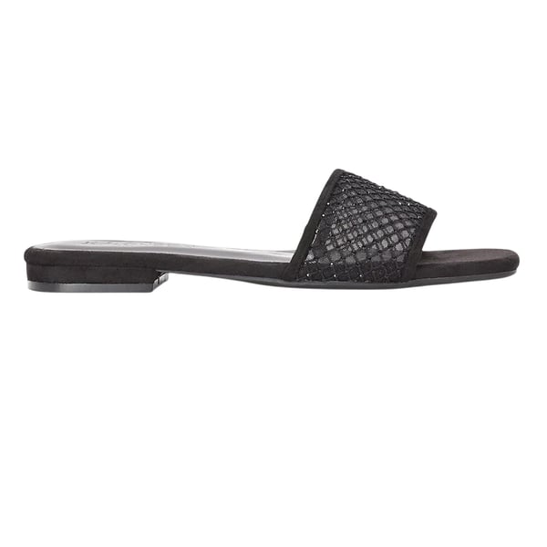 XY London Womens/Ladies Gabrielle Diamante Open Toe Flat Sliders