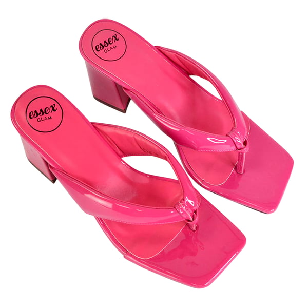 XY London Womens/Ladies Lylia Toe Post Block Heel Sandals