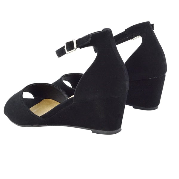 XY London Womens/Ladies Lottie Peep Toe Wedge Sandals