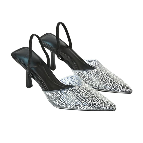 XY London Womens/Ladies Kadie Jewel Sling Back Court Pumps