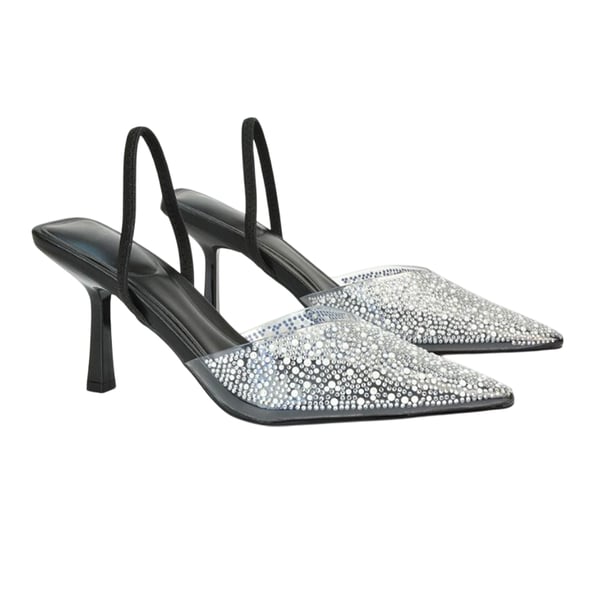 XY London Womens/Ladies Kadie Jewel Sling Back Court Pumps