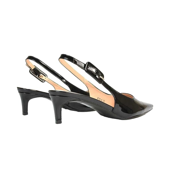 XY London Dam/Kvinnor Kelly Sling Back Låg Kitten Heel Pumps