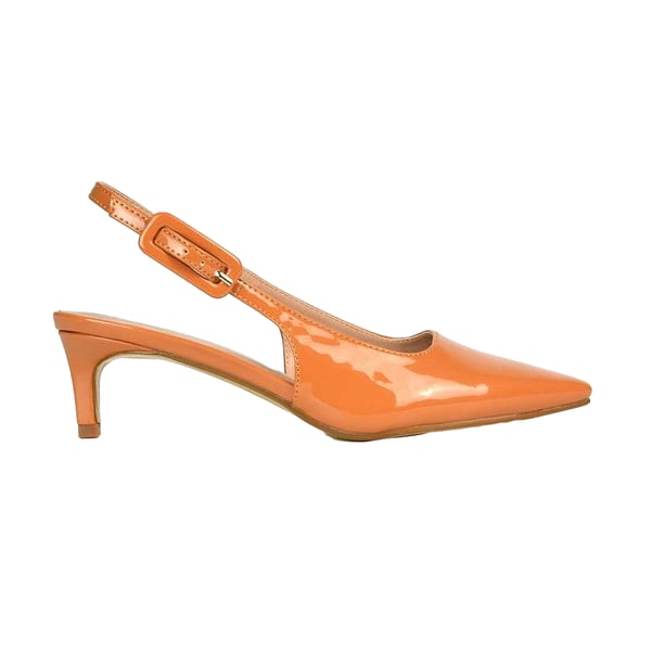 XY London Dam/Kvinnor Kelly Sling Back Låg Kitten Heel Pumps