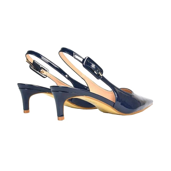 XY London Dam/Kvinnor Kelly Sling Back Låg Kitten Heel Pumps