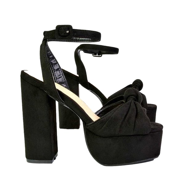 XY London Womens/Ladies Lillian Strappy Chunky Peep Toe Block Heel High Heels