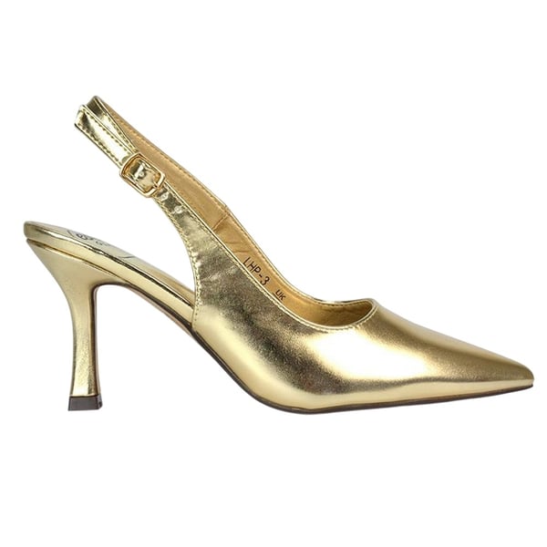 XY London Dam Valerie Metallic Hög Stilettklack Pumps