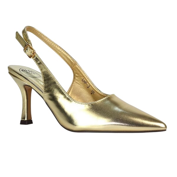 XY London Dam Valerie Metallic Hög Stilettklack Pumps