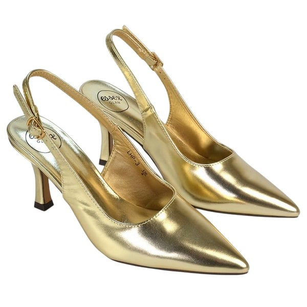 XY London Dam Valerie Metallic Hög Stilettklack Pumps XY London Dam Valerie Metallic Hög Stilettklack Pumps