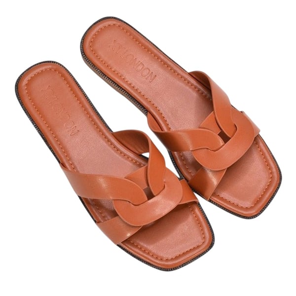 XY London Womens/Ladies Charley Open Toe Sliders