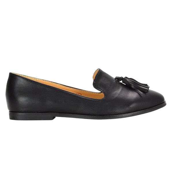 XY London Womens/Ladies Betsy Tassel Pointed Flat Loafers