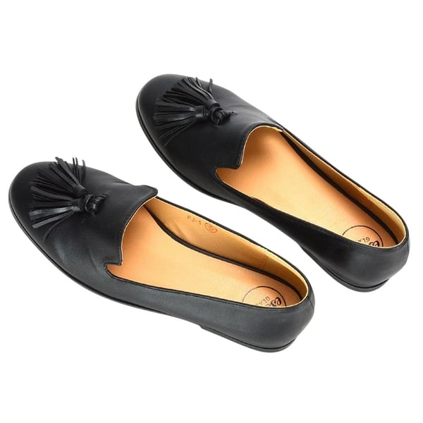 XY London Womens/Ladies Betsy Tassel Pointed Flat Loafers