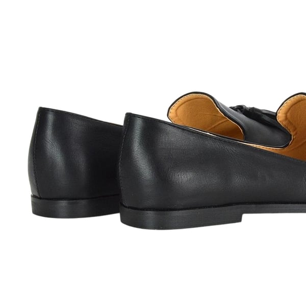 XY London Womens/Ladies Betsy Tassel Pointed Flat Loafers