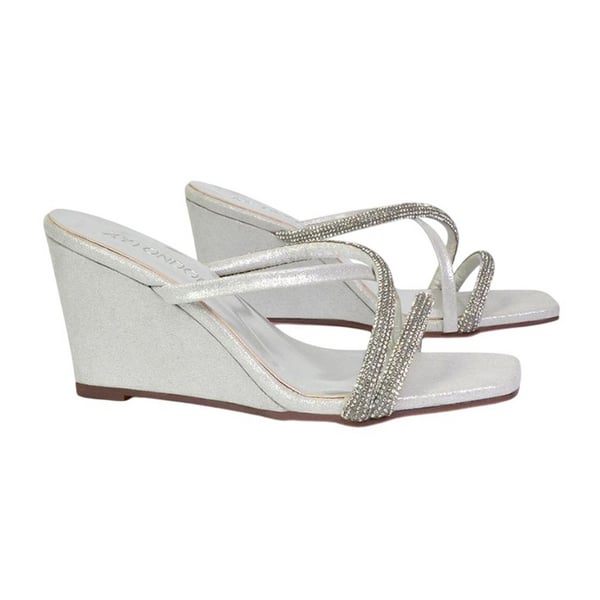 XY London Womens/Ladies Kinsley Diamante Strappy Wedge Sandals