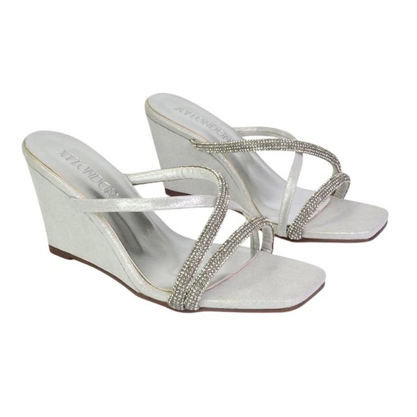 XY London Womens/Ladies Kinsley Diamante Strappy Wedge Sandals