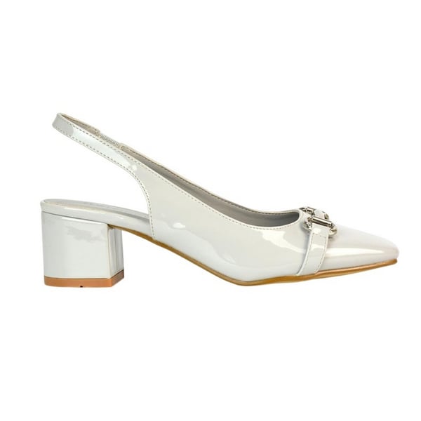 XY London Dam/Kvinnor Selena Sling Back Mellanhög Blockklack Ballerinaskor