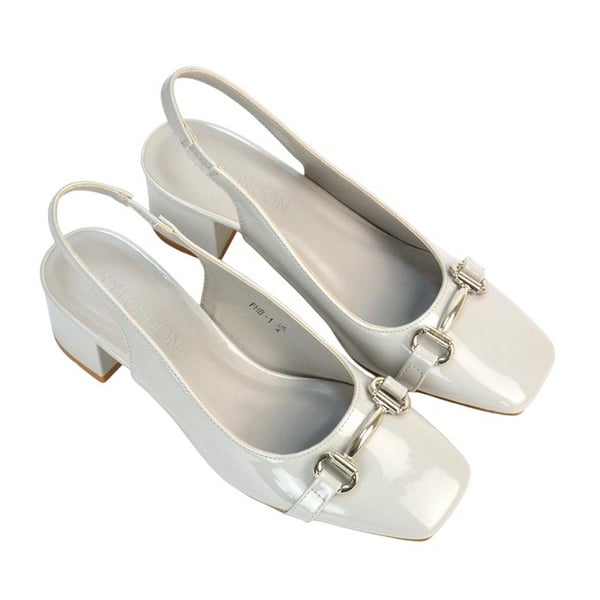 XY London Dam/Kvinnor Selena Sling Back Mellanhög Blockklack Ballerinaskor