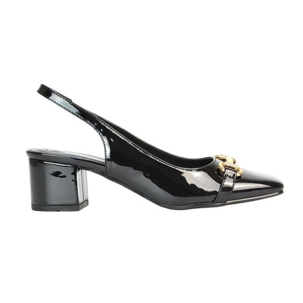 XY London Dam/Kvinnor Selena Sling Back Mellanhög Blockklack Ballerinaskor