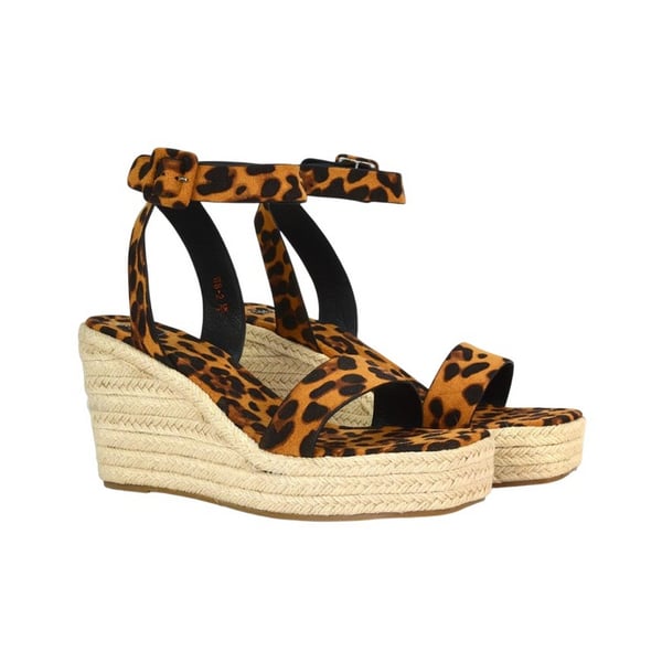 XY London Womens/Ladies Linda Woven Wedge Heel Platform Sandals