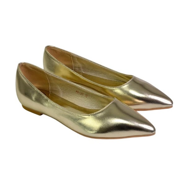 XY London Womens/Ladies Bubbles Pointed Flat Ballerina Flats