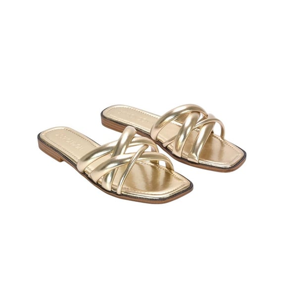 XY London Womens/Ladies Fiona Strappy Open Toe Flat Sliders