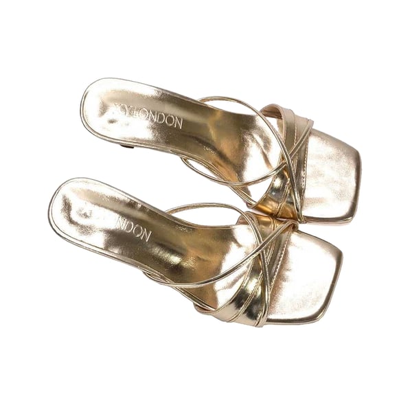 XY London Womens/Ladies Claudia Metallic Mules