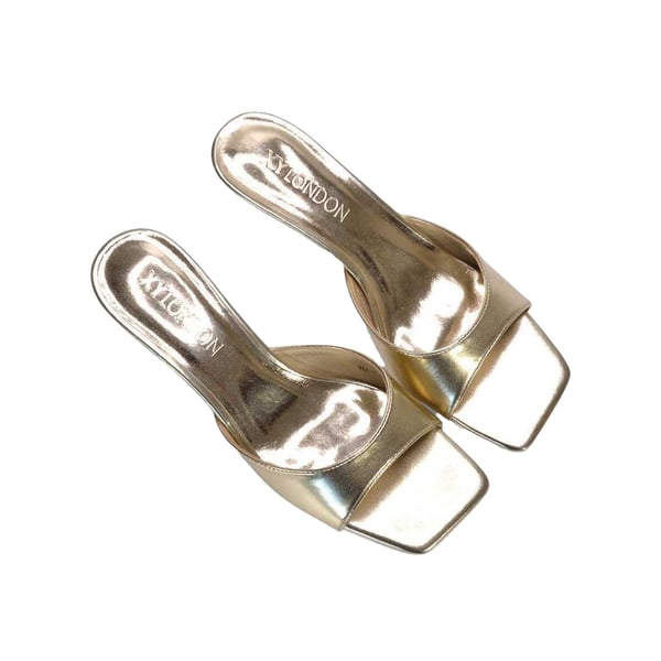 XY London Womens/Ladies Katherine Metallic Mules