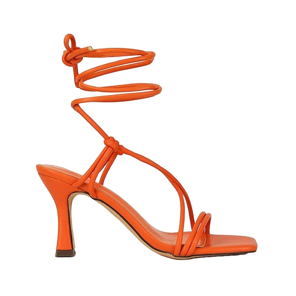 XY London Womens/Ladies Callie Lace Up Mid High Heel Sandals