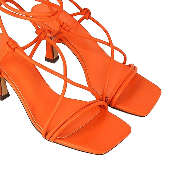 XY London Womens/Ladies Callie Lace Up Mid High Heel Sandals