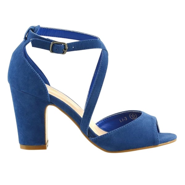 XY London Womens/Ladies Alice Strappy Mid High Block Sandals